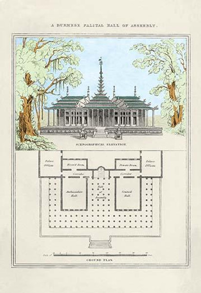 A Burmese Palatial Hall of Assembly