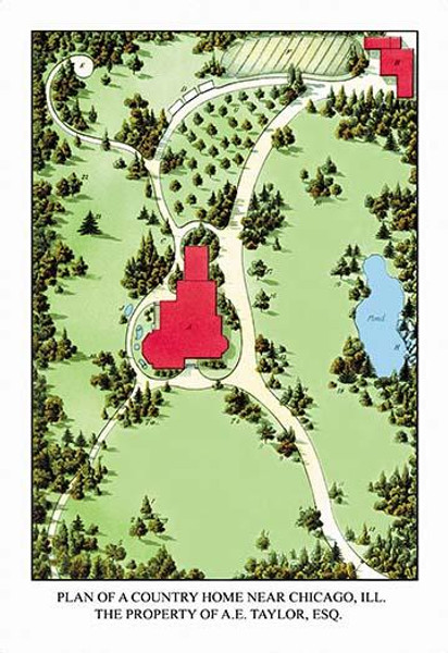 Plan of a Country Home Near Chicago, ILL.