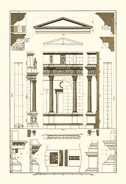 Pediment of Temple at Assisi