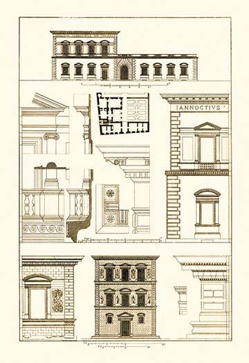 Palazzos Pandolfini and Bartolini at Florence