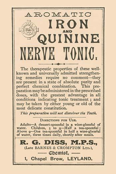 Aromatic Iron and Quinine Nerve Tonic