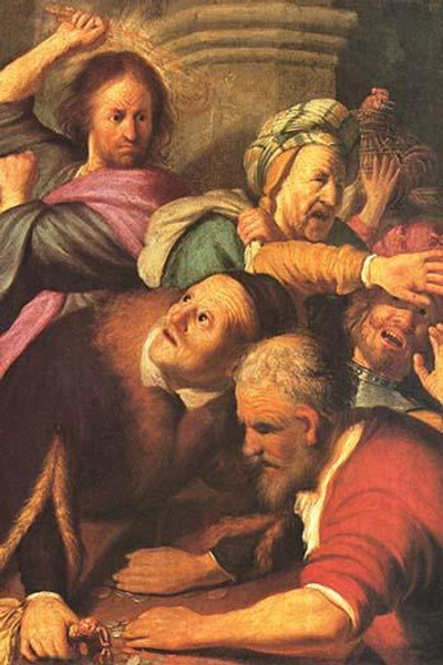 Christ drives out money changers