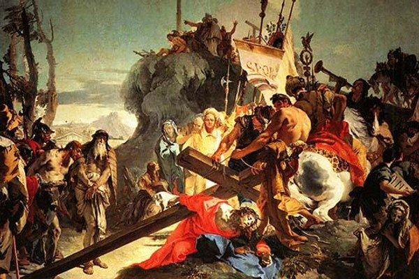 Jesus carriying the cross
