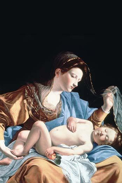 Madonna with sleeping christ child