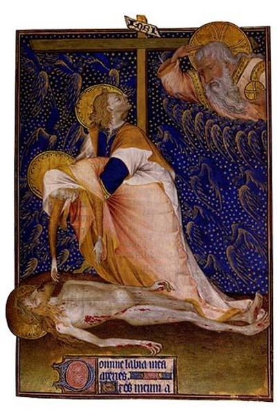 Maria mourning the dead Christ