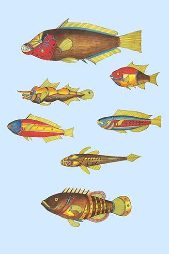 Rarest Curiosities of the Fish of the Indies  (Plate 38)