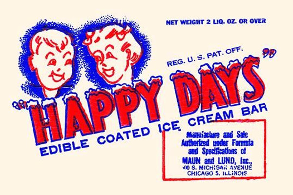Happy Days Edible Coated Ice Cream Bar
