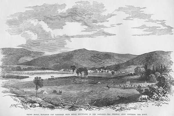 Federal Troops enter Front Royal at Manassas Gap