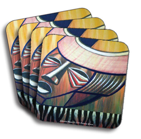 Zebrala Coasters (African American Coasters)