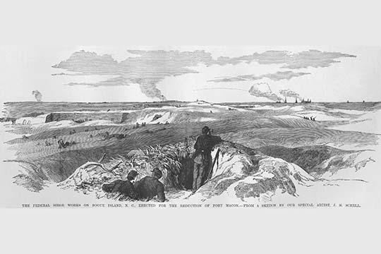 General Banks crosses the Vermilion Bayou