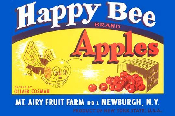 Happy Bee Brand Apples