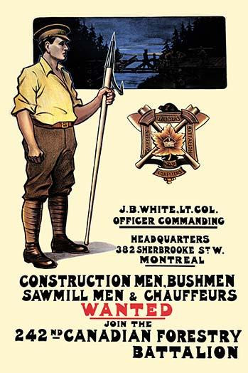 Construction men, bushmen, sawmill men & chauffeurs Wanted