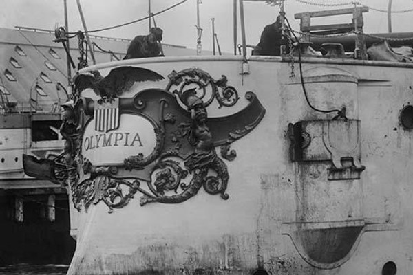 Stern Plate of the Battleship Olympia