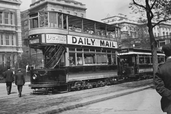 Double Decker London Tram Car