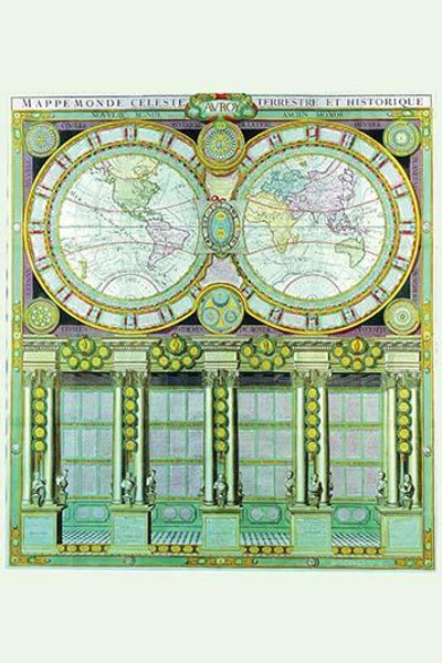 Mappe-Monde Celeste Terrestre et Historique; Stereographic Projection