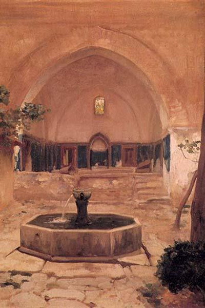 Courtyard at the Mosque at Broussa, Turkey