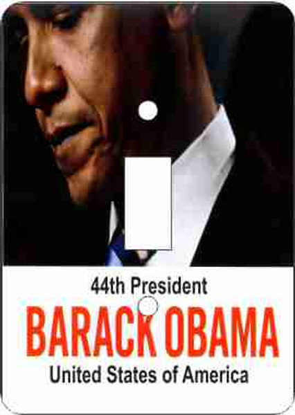 Obama-44th President Switch Plate (African American Single Switch Plate)