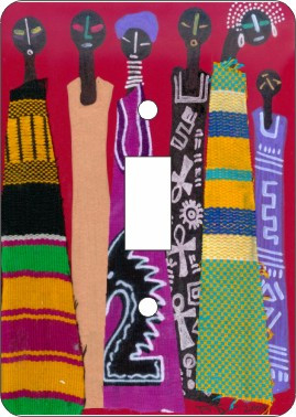 Aisha Switch Plate (African American Single Switch Plate)
