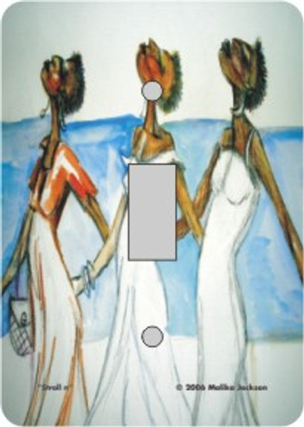 Stroll'n Light Switch Plate (African American Single Switch Plate)