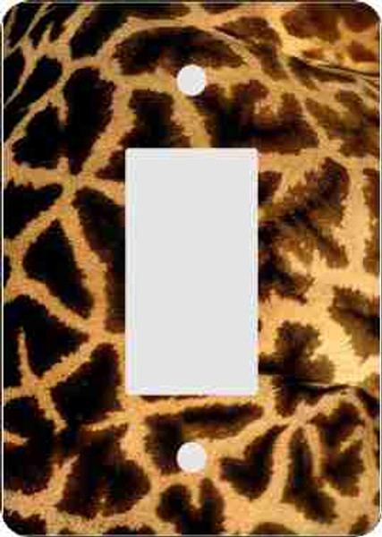 Giraffe Print Rocker Switch Plate (African American Rocker Switch Plate)