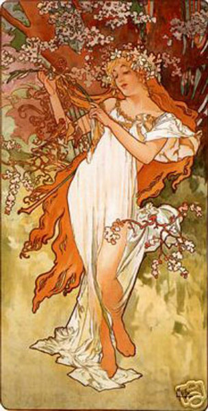 Spring Alphonse Mucha Poster