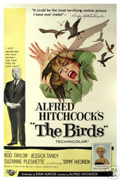The birds Hitchcock Poster