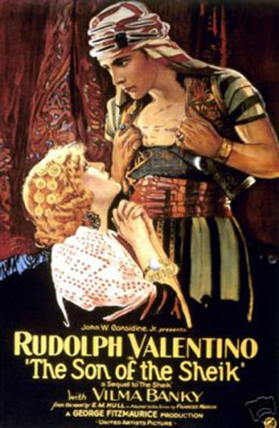 The son of the Sheik Rudolph Valentino Poster