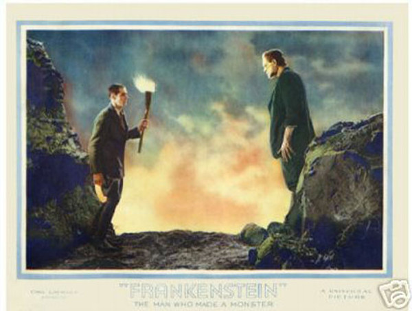 Frankenstein The man who made a monster Poster