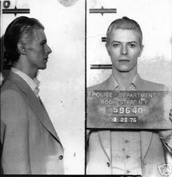 David Bowie Mug Shot Poster