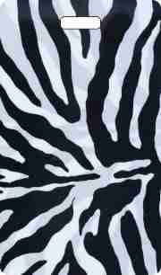 Zebra Print Luggage Tag