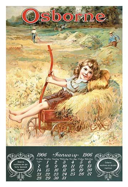 Osborne - Girl on Hay Wagon