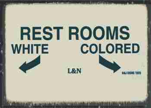 Rest Rooms-Historical Sign Replica Magnet