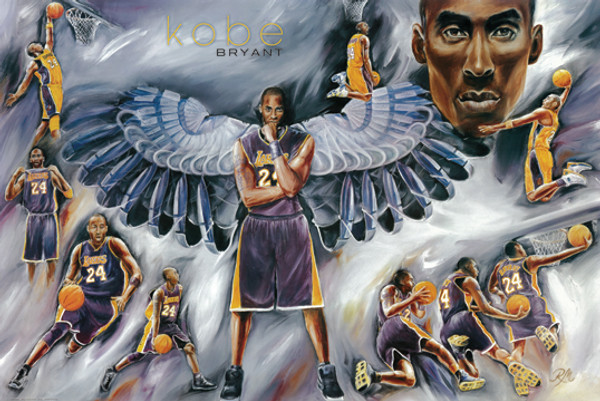 Kobe Bryant Painting Poster