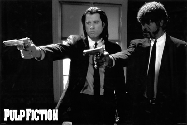 Pulp Fiction Guns Poster