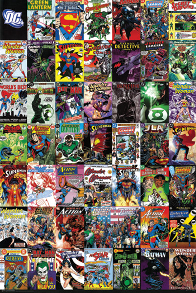 DC Comics Covers Poster