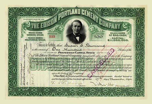 The Edison Portland Cement Company #1