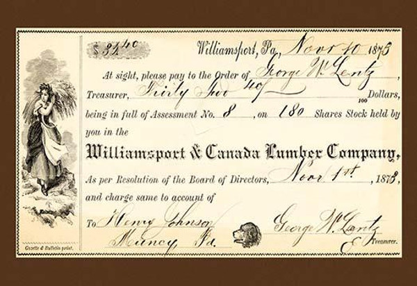 Williamsport & Canada Lumber Company #1