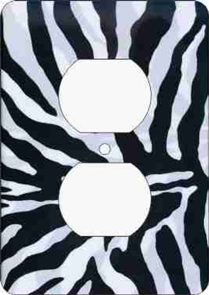 Zebra Print Outlet Cover (African American Outlet Plate)