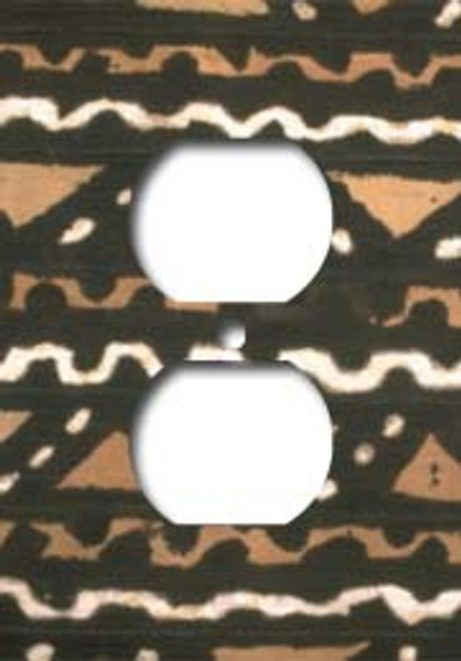 Mudcloth Outlet Cover (African American Outlet Plate)