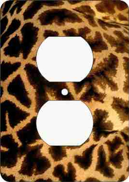 Giraffe Print Outlet Cover (African American Outlet Plate)