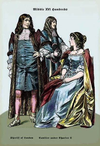 Sheriff of London and Caviliers under Charles II, 17th Century
