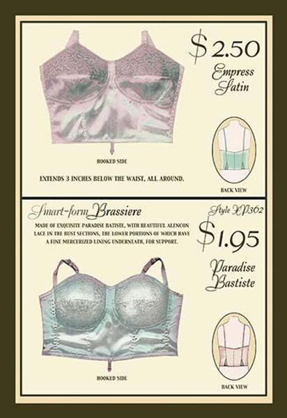 Empress Satin and Paradise Batiste Brassieres