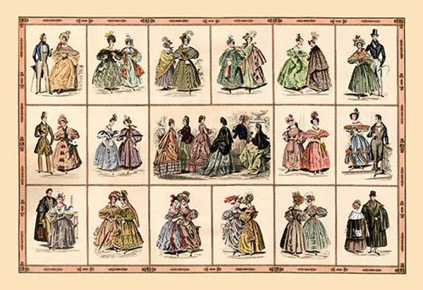 Italian Fashion of 1833 - Composite #2