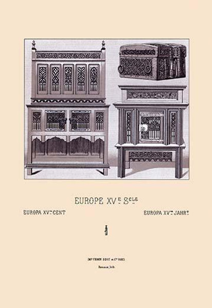 Europe - Furniture of Pageantry, Fifteenth Century