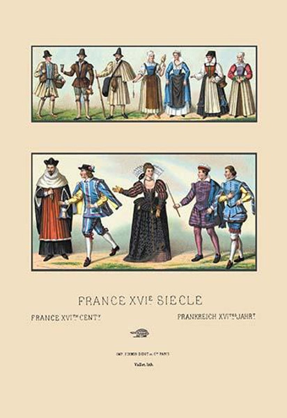 Costumes of Various French Classes, Sixteenth Century