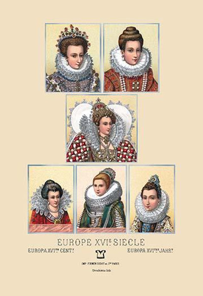 Feminine Fashions of the European Aristocracy, Sixteenth Century #2