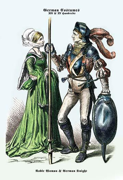 German Costume: Noble Woman and German Knight II