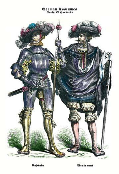 German Costumes: Captain and Lieutenant
