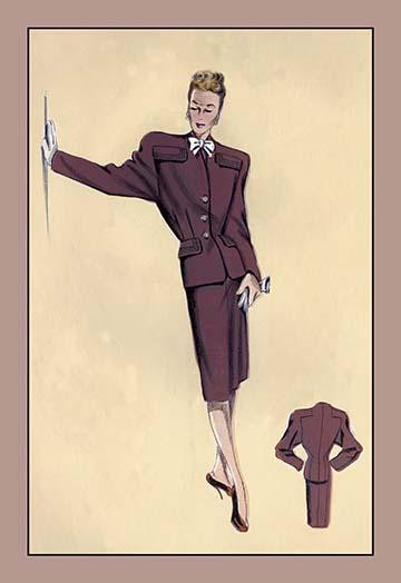 Smart Classic Suit With Raglan Sleeves