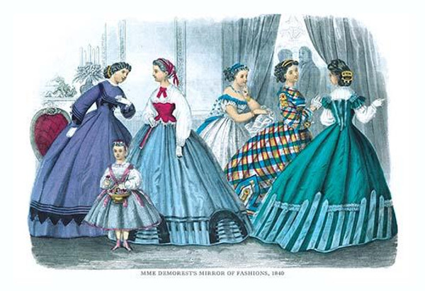 Mme. Demorest's Mirror of Fashions, 1840 #1